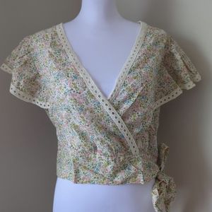 jennifer & grace ruffle sleeve tops Size S